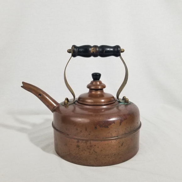 Vintage Solid Copper Tea Kettle Made in England - Picture 2 of 16